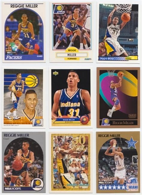 Reggie Miller Basketball Cards - Printable Cards