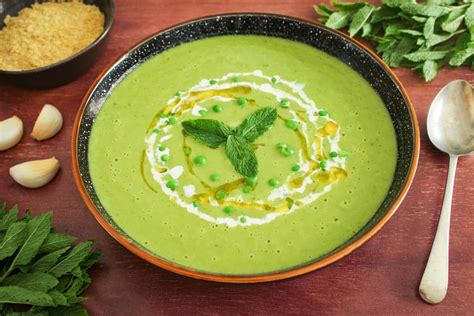 Easy Vegan Pea and Mint Soup - The Pesky Vegan