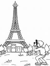 Printable Eiffel Tower Coloring Pages For Kids sketch template