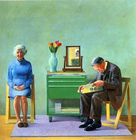 David Hockney, "My Parents", 1977, Oil on canvas, 182 x 182 cm | David hockney paintings, David ...