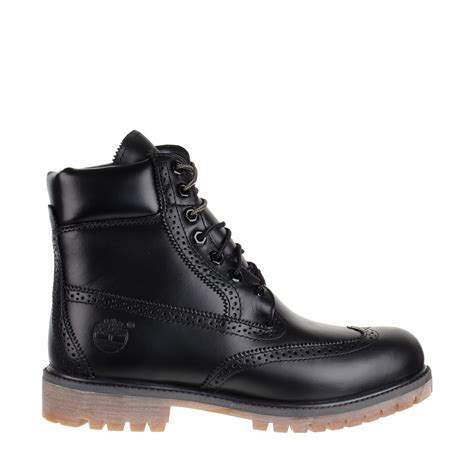 Timberland Brogue 6-inch Premium Boot in Black for Men | Lyst