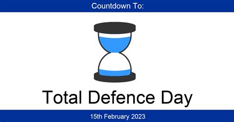 Countdown To Total Defence Day | Days Until Total Defence Day