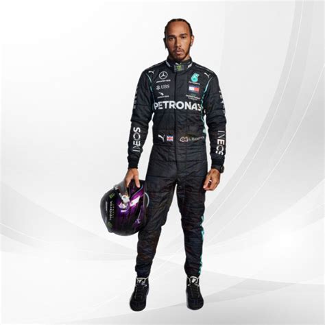 "2021 Lewis Hamilton Mercedes AMG F1 Suit - Longlife Racewears"