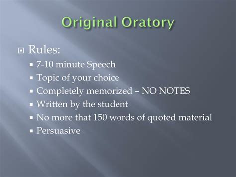 PPT - Original Oratory PowerPoint Presentation, free download - ID:2660112