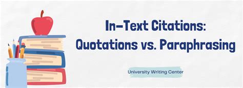 In-Text Citations: Quotations vs. Paraphrasing