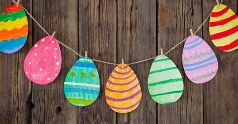 Make an Easy Easter Egg Garland Craft Perfect for Preschool | Kids Activities Blog