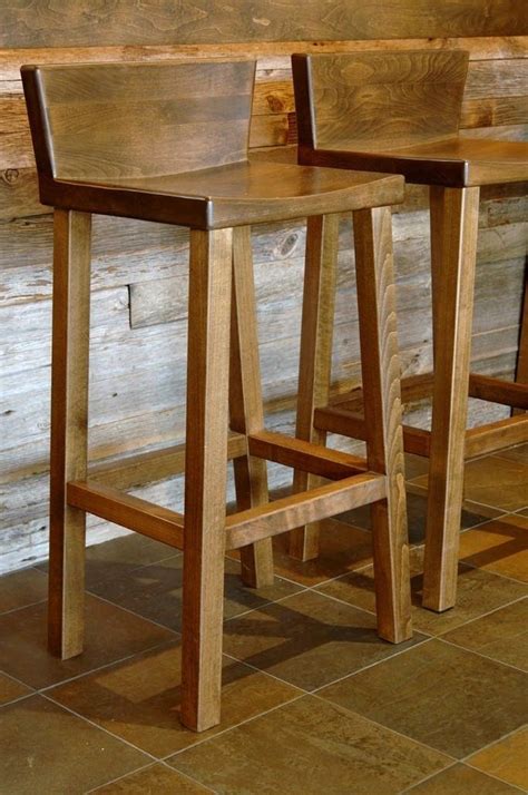 Custom Barstool by Woodvisions, Inc | CustomMade.com | Wooden bar stools, Wood bar stools ...