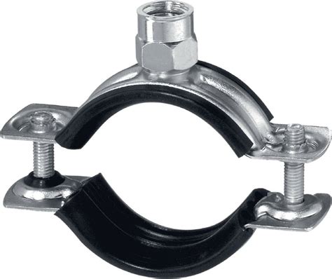 MP-HI Quick-close pipe clamp light-duty (sound insulated) - Pipe clamps ...