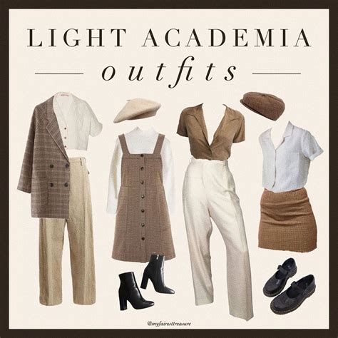 dark academia on Instagram: "here’s a bit of light academia outfit inspo! would you all be ...