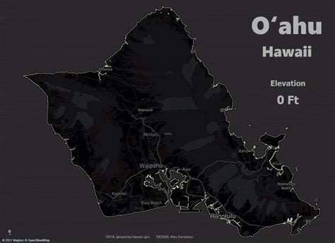 Maps Mania: The Elevation of Hawaii