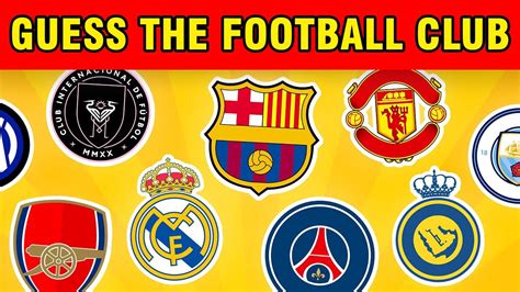 Guess The Football Club ⚽️ - Football Team Logo Quiz - YouTube