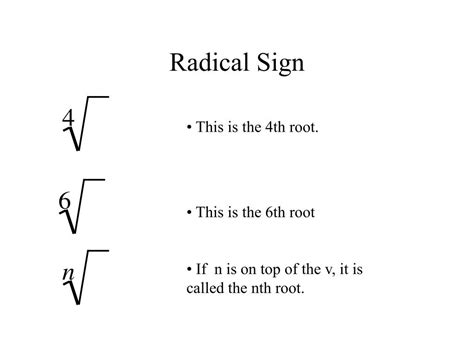 PPT - RADICAL EXPRESSIONS PowerPoint Presentation, free download - ID:5124378