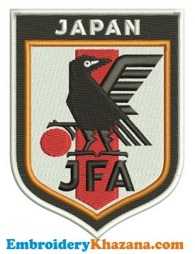 Embroidery Design Japan Jfa Logo | Instant Download