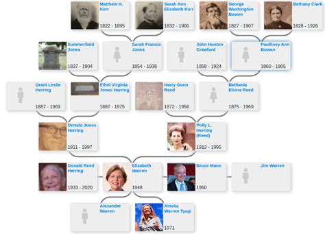 Family tree of Elizabeth Warren - Blog for Entitree