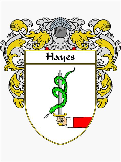 "Hayes Coat of Arms/Family Crest" Sticker by IrishArms | Redbubble