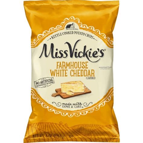 Miss Vickie's Farmhouse White Cheddar Kettle Cooked Potato Chips, 8 oz ...