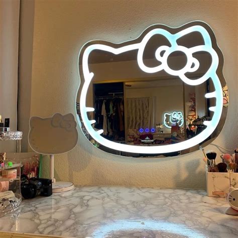 HELLO KITTY SMART WIFI LED WALL MIRROR | Beauty room decor, Cute room decor, Mirror wall