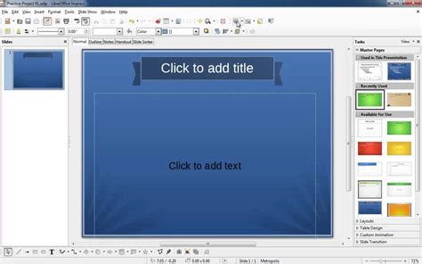 LibreOffice Impress: Making New Slides From Templates - YouTube