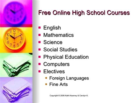 Online Bargain Basement: Free High School Courses