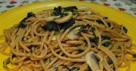 Mushroom and Spinach Spaghetti Recipe | Yummly