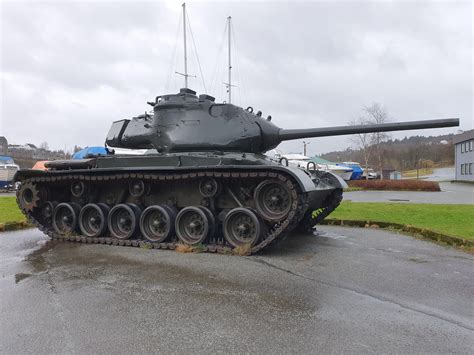 Old Norwegian M47 Patton tank at the local war museum : r/TankPorn