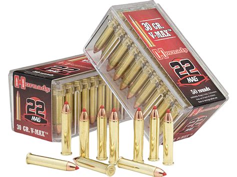 Hornady Varmint Express 22 Winchester Mag Rimfire (WMR) Ammo 30 Grain