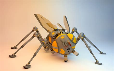 3d model bug robotic