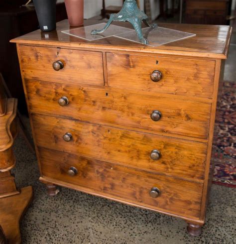 Tasmanian Colonial Huon Pine Chest with Five Drawers - Chests of Drawers - Furniture