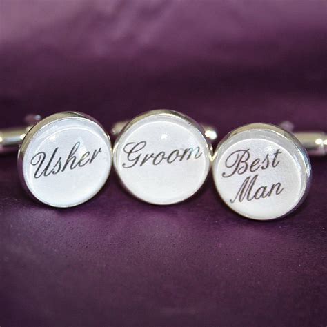 personalised silver plated wedding cufflinks by all things brighton beautiful ...