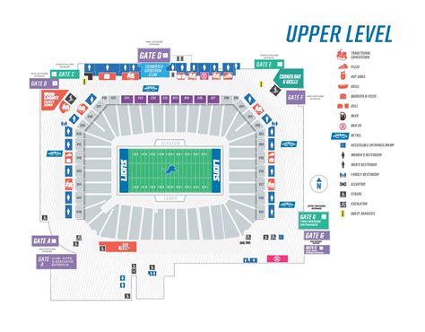 Seating Maps | Ford Field