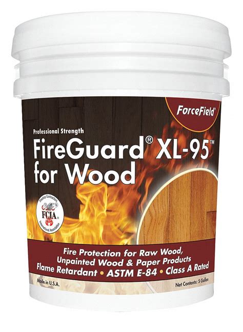 FIREGUARD Flame Retardant Coating, Size 1 gal, 125 sq ft/gal Coverage, PK 4 - 45EK79|C FG-XL95 ...