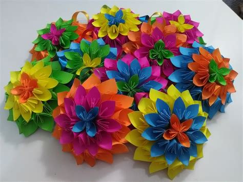 flores de papel en origami | Manualidades, Origami flores, Origami paso a paso