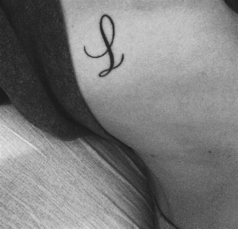 Cursive L Tattoo