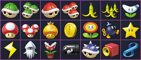 The Spriters Resource - Full Sheet View - Mario Kart 8 - Items