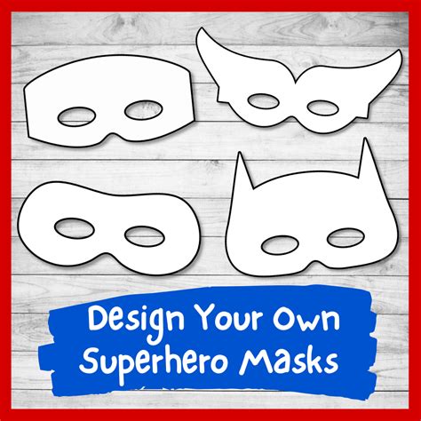 Superhero Masks Printable Outline - Free Printable Templates