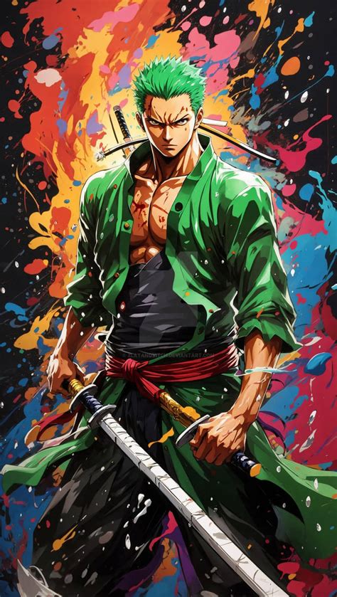 Fanart Roronoa Zoro painting by Zlatanovitch on DeviantArt