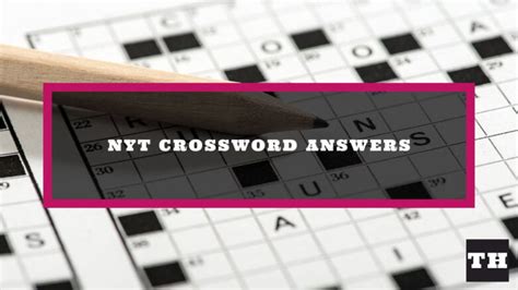 NYT Crossword Answers (November 2022) - Try Hard Guides