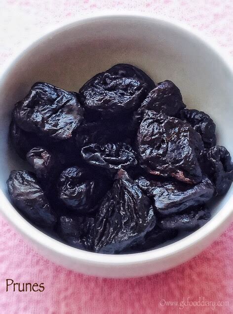 Prunes Puree Recipe for Babies | Prunes for Baby Constipation ...