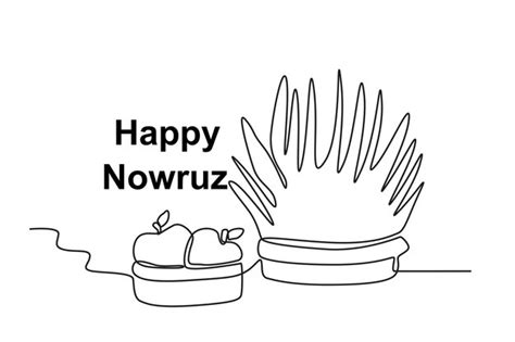 Premium Vector | The symbols of the Nowruz celebration are rice and ...