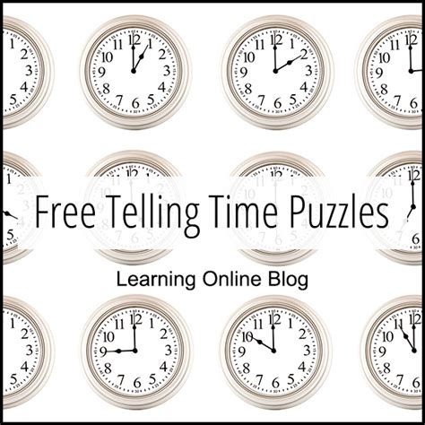 Free Telling Time Puzzles