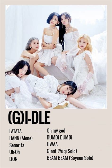 Gidle all songs minimalist poster | Poster, Namorado dos sonhos, Grafite de rua