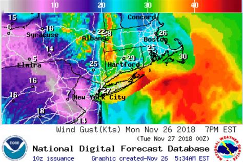 Coastal low to impact L.I. later today, with strong winds gusting to 50 ...