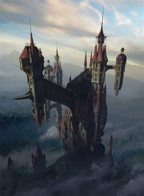 The Art Of Castlevania's Netflix Series | Fantasy castle, Fantasy landscape, Dark fantasy art