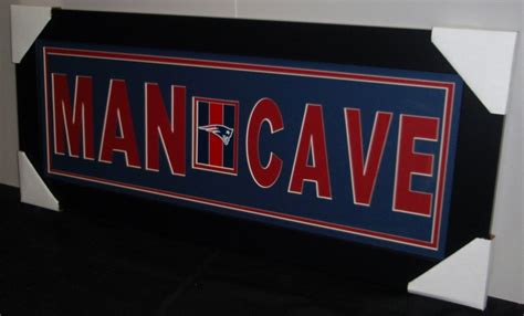 New England Patriots "Man Cave" 13x31 Custom Frame Display | Pristine ...