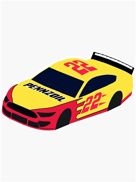 "Joey Logano #22 car nascar " Sticker for Sale by imjolie | Redbubble