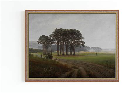 CANVAS ART PRINT Country Landscape Painting Farmhouse Wall Decor ...