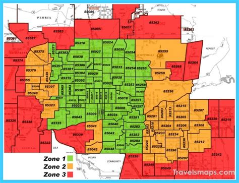 Map of Phoenix Mesa - TravelsMaps.Com