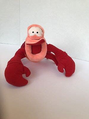 Vintage Disney Parks Little Mermaid Sebastian Plush Toy Small 8 ...