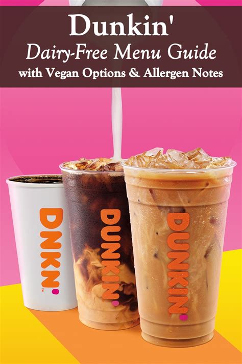 Dunkin' Donuts Dairy-Free Menu Guide (Vegan & Allergen Options)