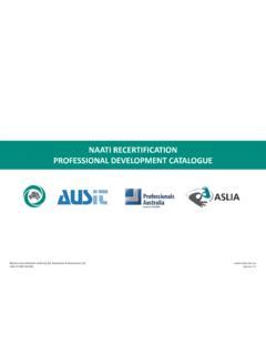 NAATI RECERTIFICATION PROFESSIONAL DEVELOPMENT … / naati-recertification-professional ...